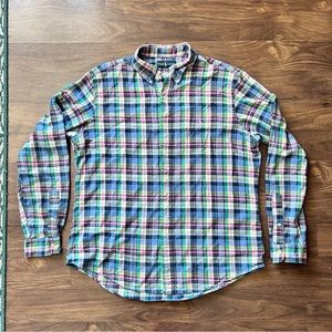 Ralph Lauren Men’s Custom Fit Plaid Button-Up Shirt